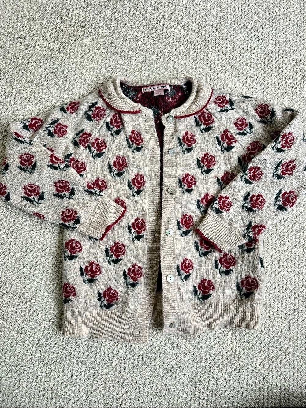 Konges Girls Rose Cardigan 7-8Y